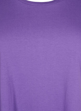 Kurzärmeliges T-Shirt aus einer Baumwollmischung, Deep Lavender, Packshot image number 2