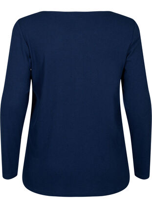 Nachthemd mit langen Ärmeln, Navy Blazer, Packshot image number 1