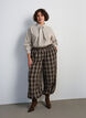 Gestreiftes Hemd mit abnehmbarer Schluppe, Beige, Model image number 1
