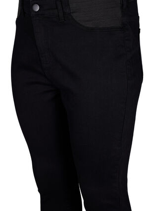 Superschlanke Amy-Jeans mit elastischem Bund, Black, Packshot image number 2