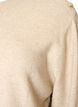 Strickbluse mit Knopfleiste, Beige, Packshot image number 2