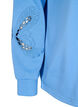 Sweatshirt mit aufgestickten Cut-Outs, Della Robbia Blue, Packshot image number 3