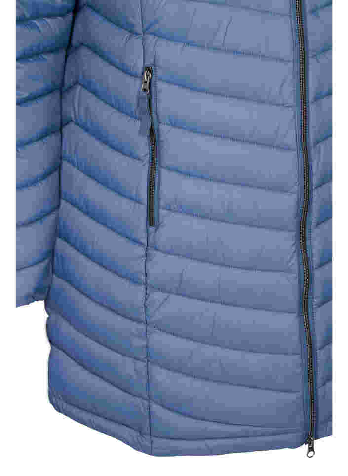 Gesteppte leichte Jacke mit abnehmbarer Kapuze und Taschen, Bering Sea, Packshot image number 3