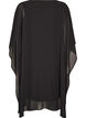 Kurzes Chiffonkleid mit V-Ausschnitt, Schwarz, Packshot image number 1