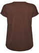 Kurz&auml;rmeliges T-Shirt aus einer Baumwollmischung, Braun, Packshot image number 1