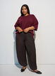 Locker sitzende Strickshirt mit kurzen &Auml;rmeln, Rot, Model image number 1