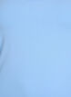 Solide Farbe Grundoberteil aus Baumwolle, Blau, Packshot image number 2