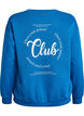 Sweatshirt mit Textprint, Blau, Packshot image number 1