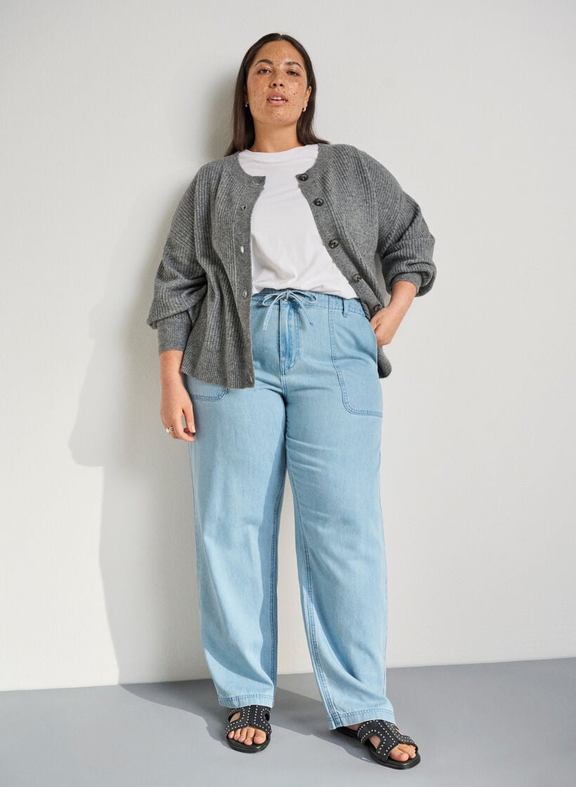 Extra-Weite - Flache Sandalen mit Nieten, Schwarz, Image image number 0