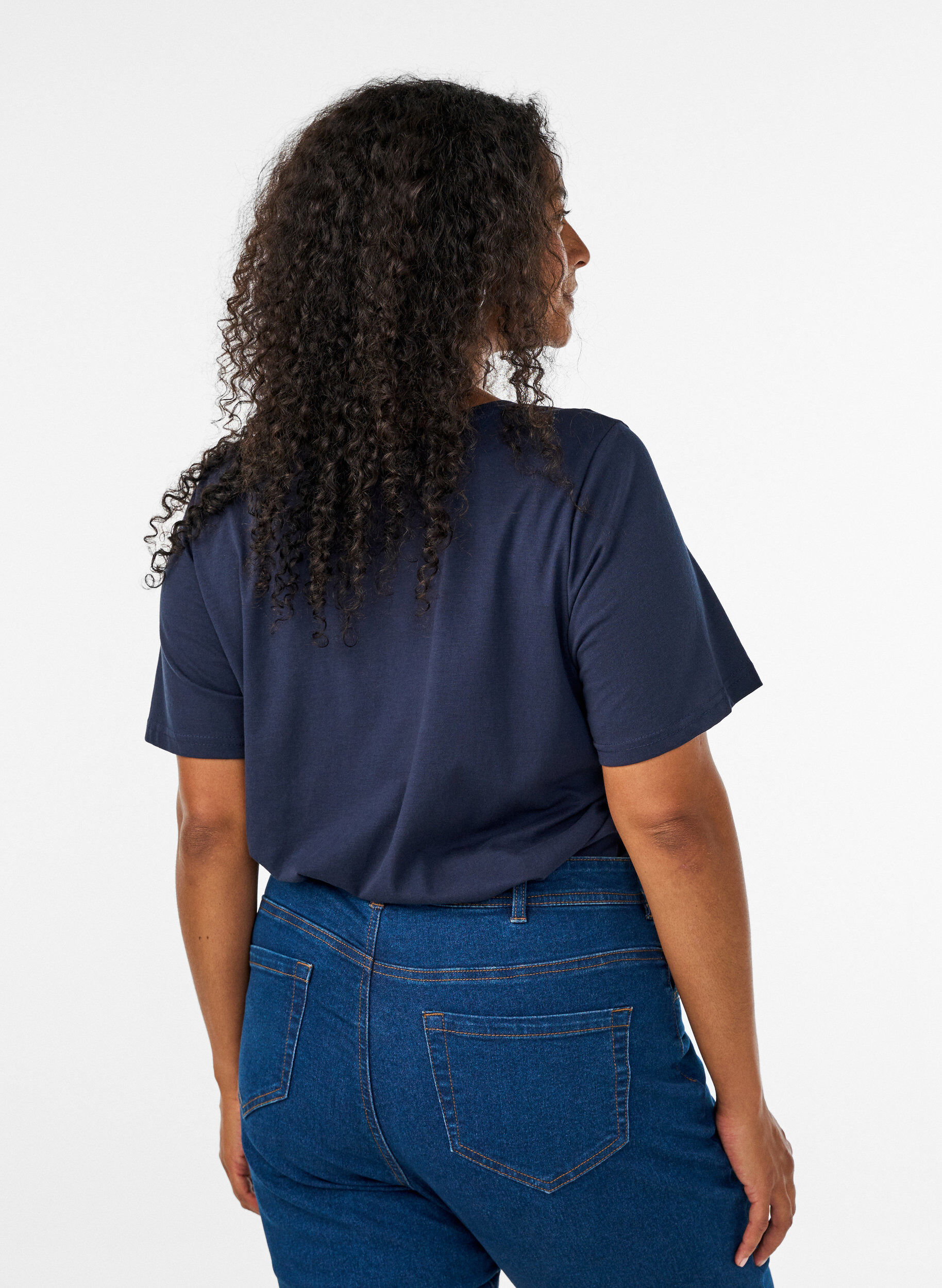 ZizziT-Shirt mit Print, Blau, Model image number 2