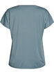 Lockeres Trainings-T-Shirt mit V-Ausschnitt, Grau, Packshot image number 1