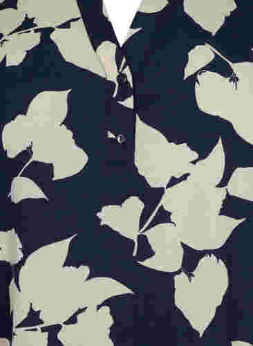 FLASH - Langärmelige Bluse mit Print, Blue White Flower, Packshot image number 2