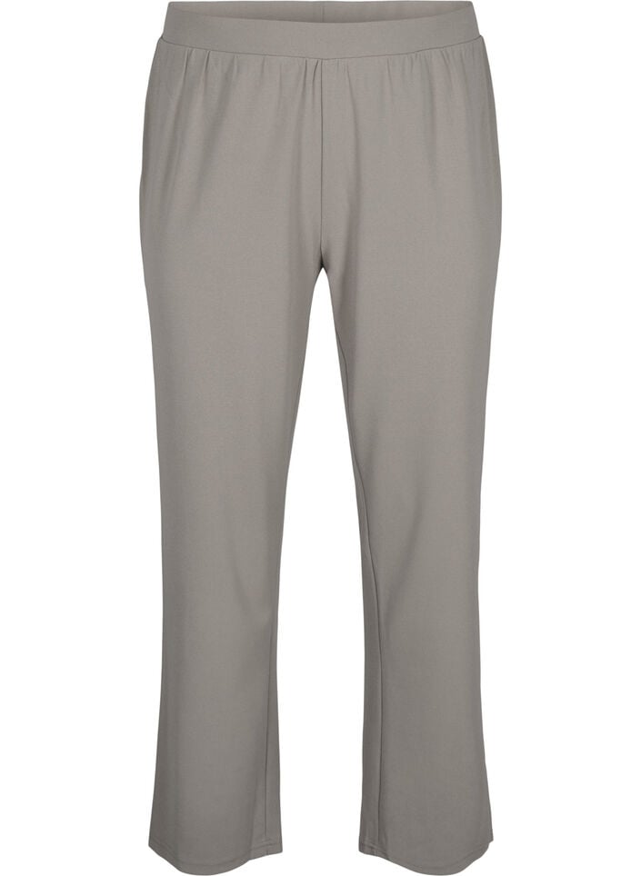 Hose mit gerader Passform, Beige, Packshot image number 0
