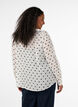 Bluse aus Viskose mit R&uuml;schenkragen, Wei&szlig;, Model image number 2