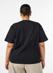 Kastiges T-Shirt aus Baumwolle, Schwarz, Model image number 2