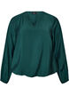 Bluse mit Balloneffekt und Chiffondetails, Gr&uuml;n, Packshot image number 0