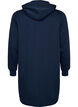 Langer Hoodie mit Rei&szlig;verschluss und Taschen, Blau, Packshot image number 1