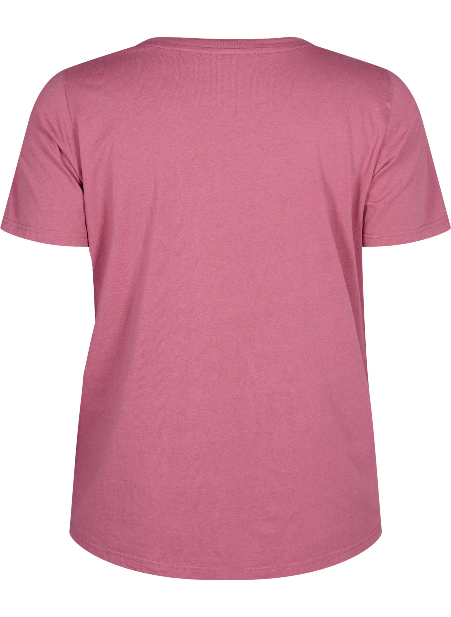 Zizzi T-Shirt aus Baumwolle mit Textmotiv, Malaga W. ALASKA, Packshot image number 1