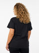 T-Shirt mit Print, Schwarz, Model image number 2