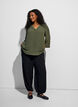 Bluse mit 3/4-&Auml;rmeln, Gr&uuml;n, Model image number 1