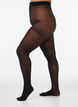 50-Den-Strumpfhose mit Blumenmuster, Schwarz, Packshot image number 0