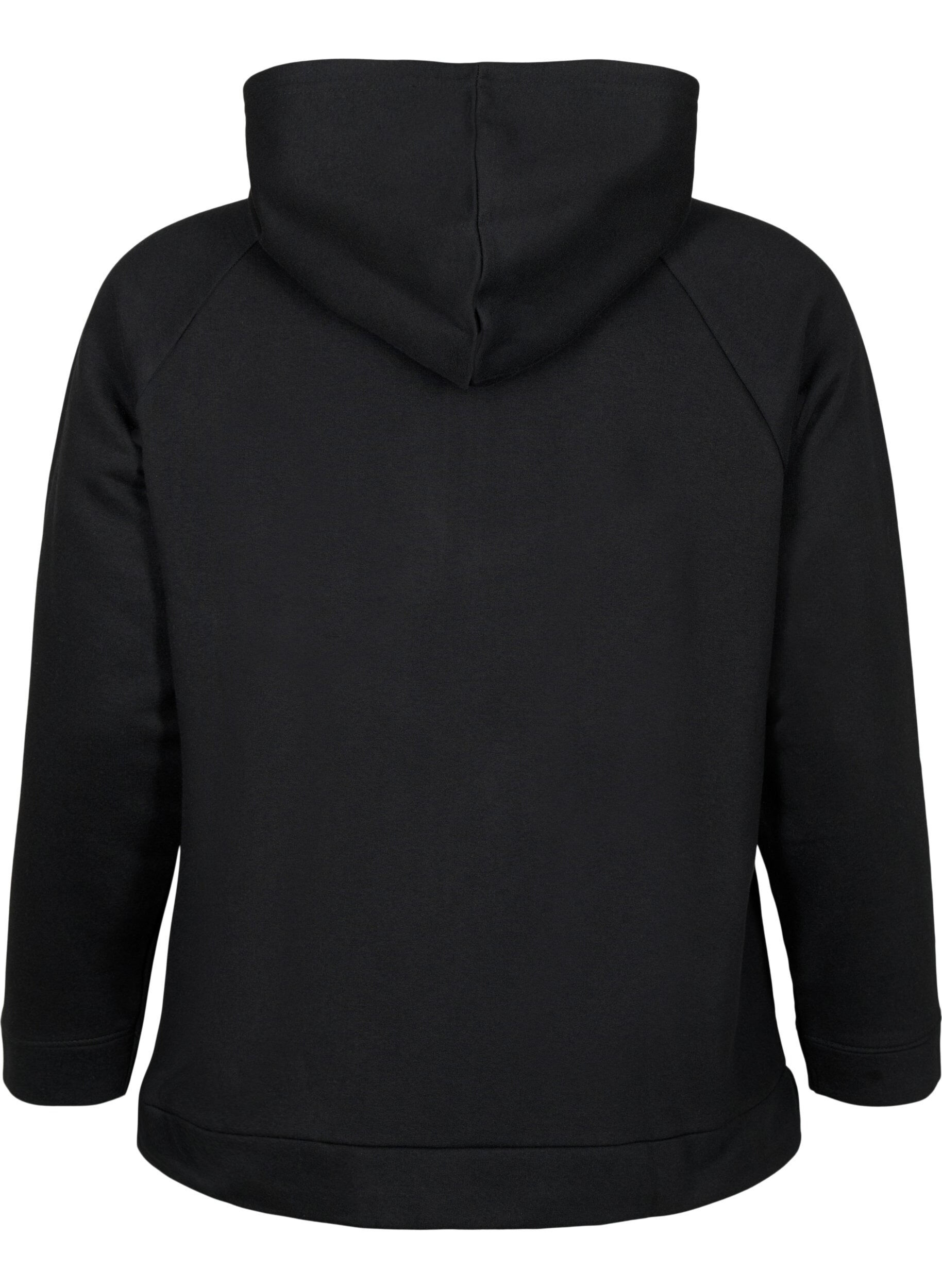 Zizzi Sweatshirt mit Kapuze, Black, Packshot image number 1