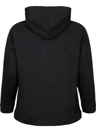 Sweatshirt mit Kapuze, Black, Packshot image number 1