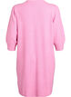 Strickkleid mit 3/4-Ärmeln und Rundhalsausschnitt, B. Pink White Mel., Packshot image number 1