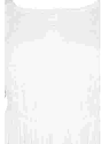 Maxikleid mit Rückenausschnitt und kurzen Ärmeln, Bright White, Packshot image number 2