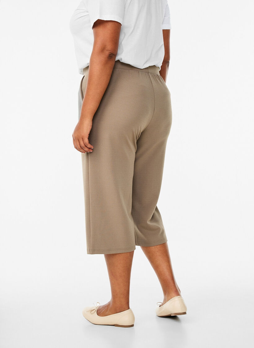 FLASH - Hochtaillierte Knickerbocker mit lockerem Schnitt, Braun, Model image number 1