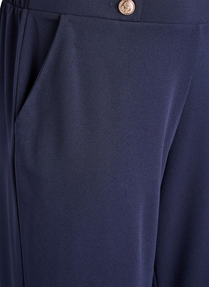 Lockere Hose mit Taschen, Blau, Packshot image number 2