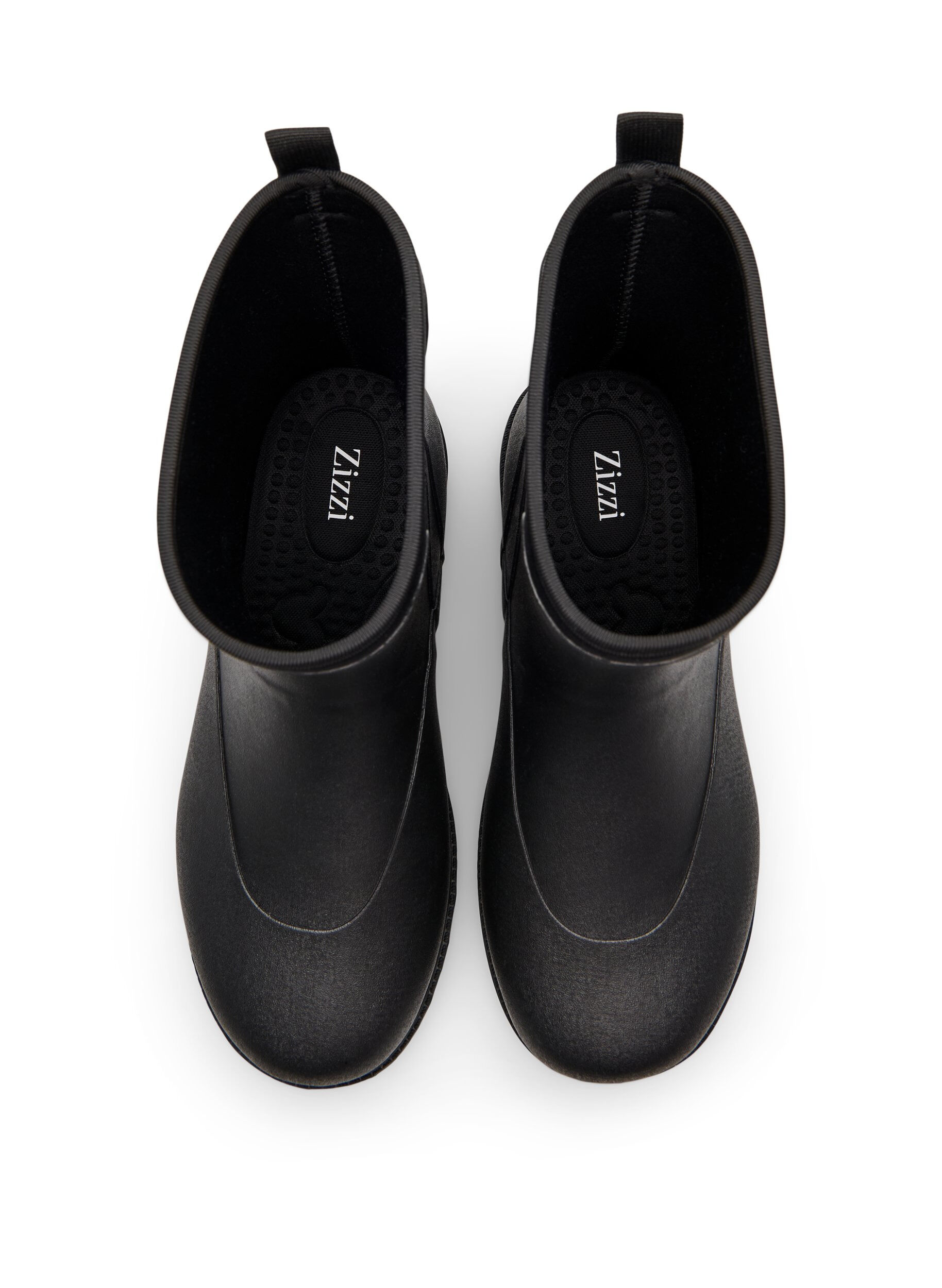 Zizzi Kurze Stiefel mit weitem Schaft aus elastischem Neopren, Black, Packshot image number 2