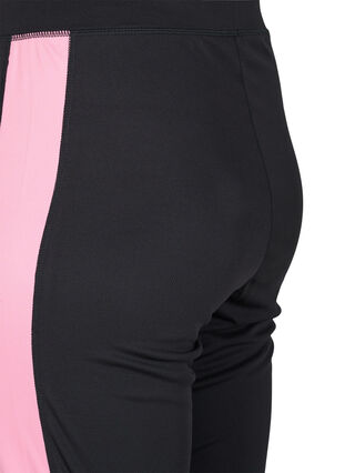 Skiunterhosen mit Kontraststreifen, Black w. Sea Pink, Packshot image number 3