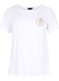 T-Shirt aus Baumwolle mit Aufdruck