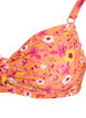 Bikinioberteil mit B&uuml;gel und Muster, Orange, Packshot image number 2