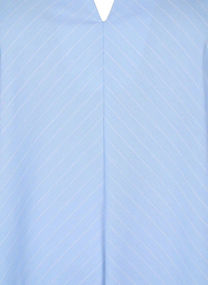 Streifenkleid mit 3/4 Ärmeln, Blue Stripe, Packshot image number 2
