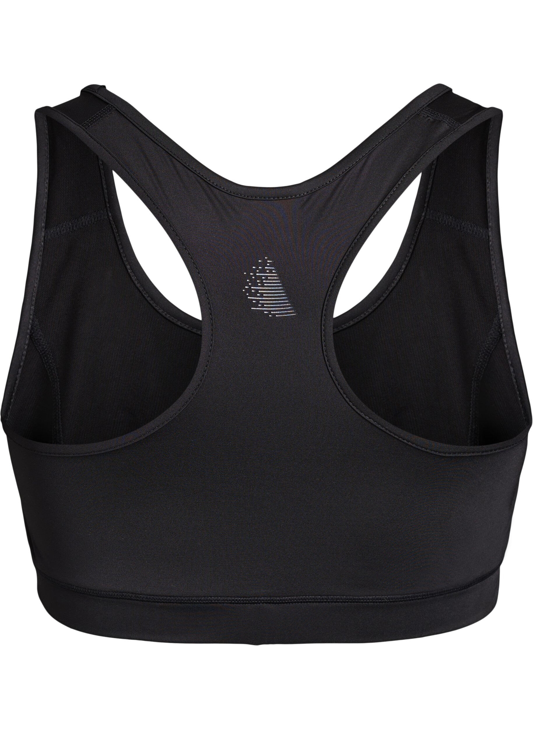 Zizzi Sport-BH mit Racerback, Schwarz, Packshot image number 1