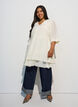 A-Linien-Kleid mit gestuften R&uuml;schen, Vanille, Model image number 1