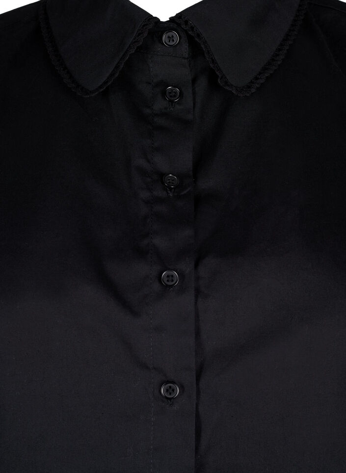 Kragen mit Spitzenband, Black, Packshot image number 2