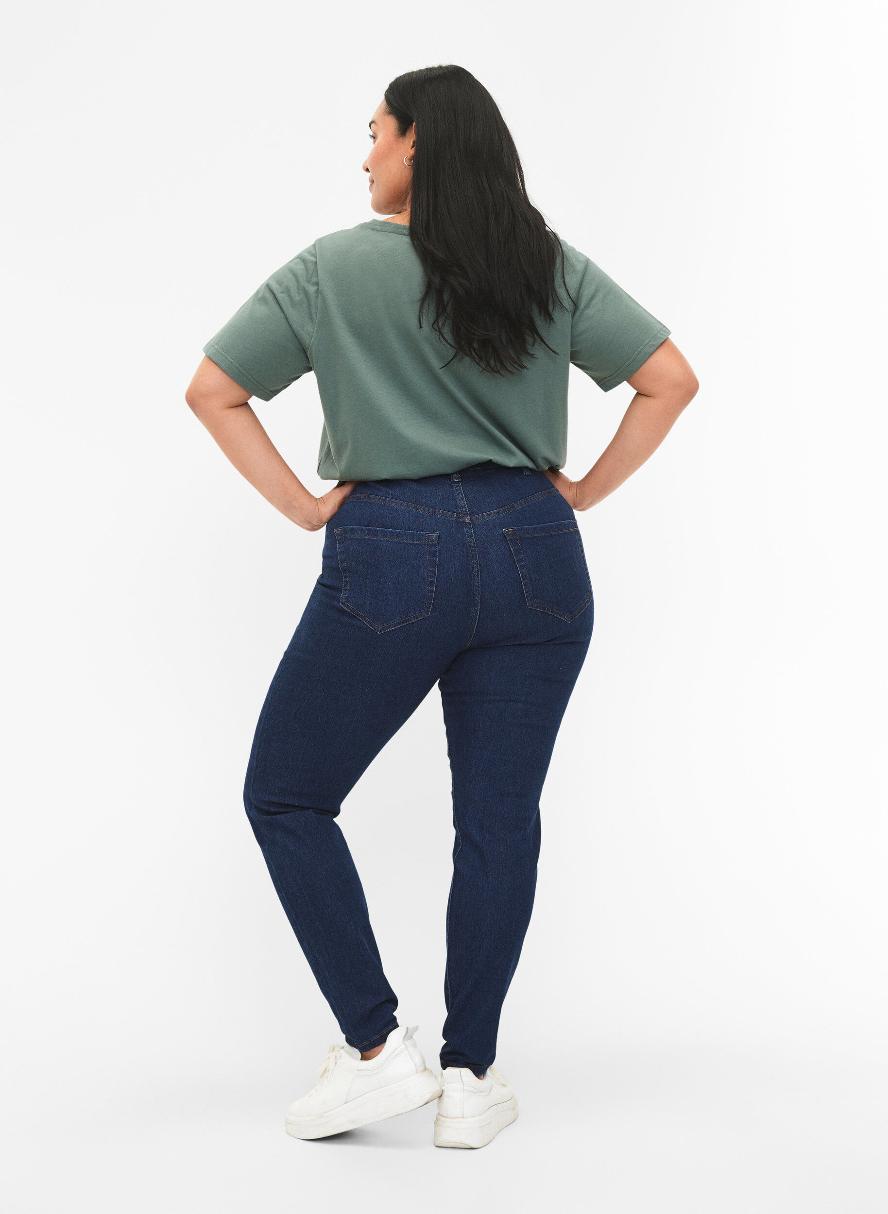 Zizzi Jeans mit Super Slim Fit, Blau, Model image number 1