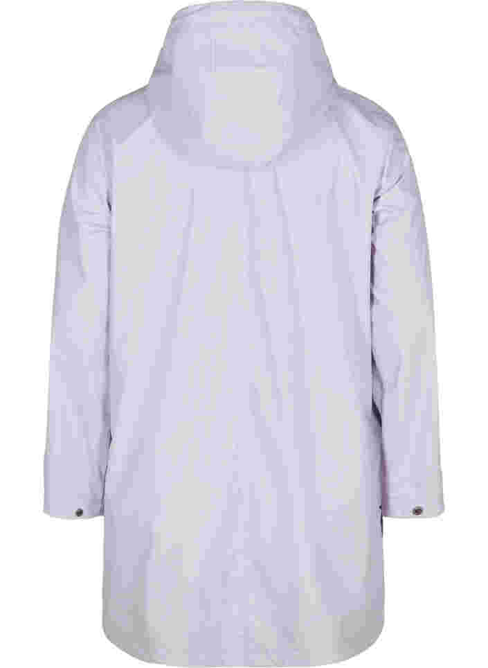 Regenjacke mit Kapuze und Taschen, Pastel Lilac, Packshot image number 1