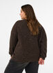 Cardigan mit Pailletten und Kn&ouml;pfen, Braun, Model image number 2