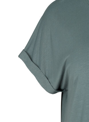 T-Shirt mit Rundhals, Balsam Green, Packshot image number 2
