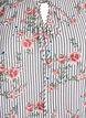 Bluse mit geblümtem Print und Bindedetail, Schwarz, Packshot image number 2