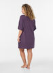 Nachthemd aus Viskose-Jersey mit Rippstruktur, Lila, Model image number 2