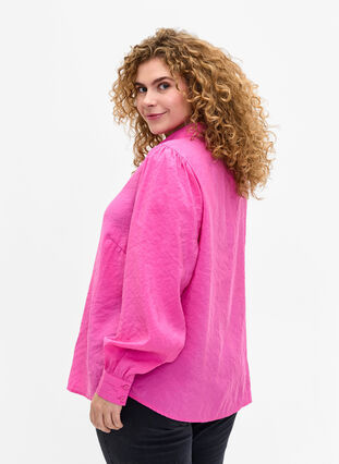 Langarmshirt aus TENCEL™ Modal, Phlox Pink, Model image number 1