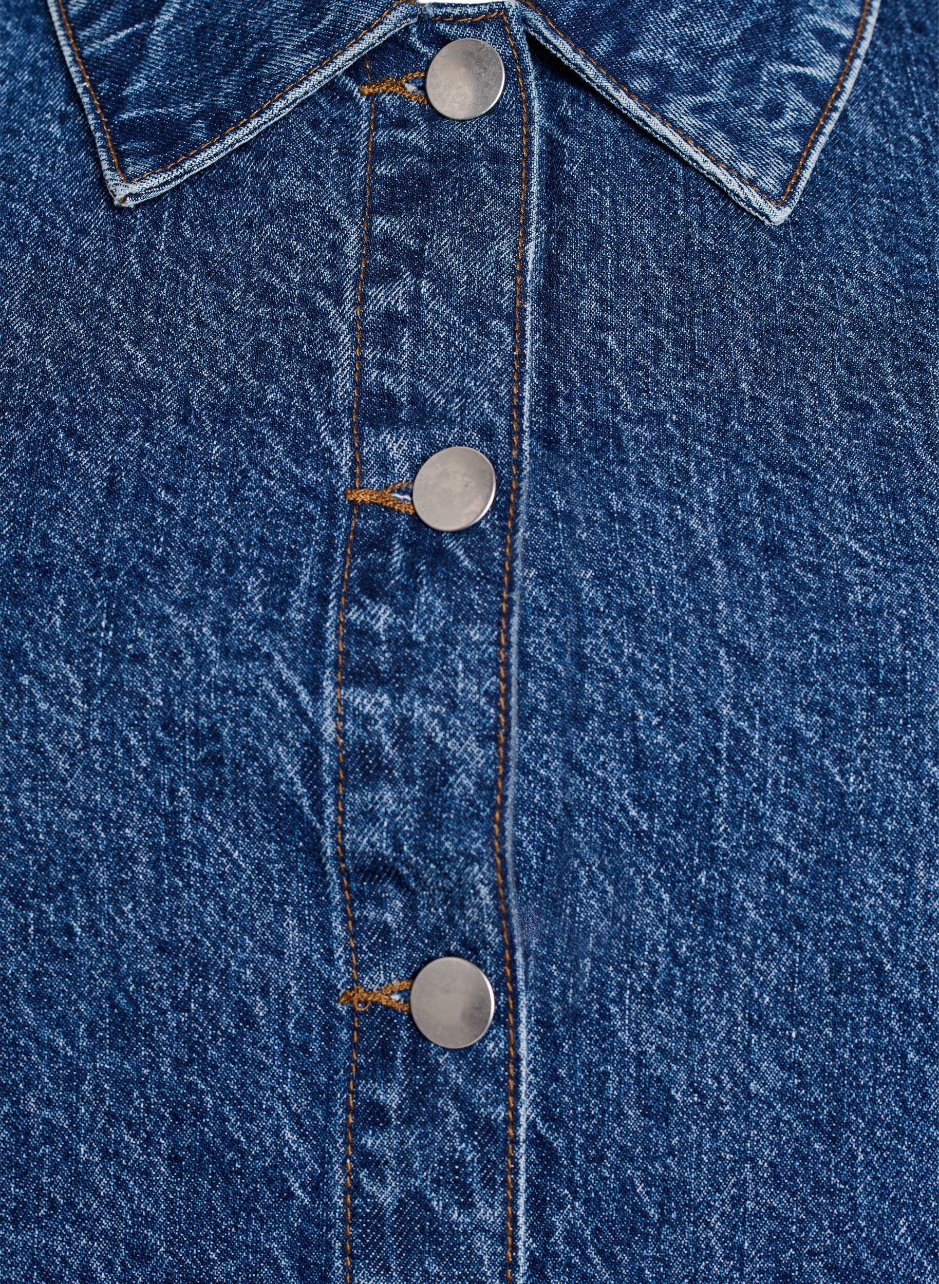 ZizziKurz&auml;rmelige Jeansjacke mit Kn&ouml;pfen, Blau, Packshot image number 2