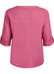 Baumwollbluse mit V-Ausschnitt, Rot, Packshot image number 1