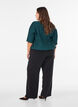Bluse mit welliger Struktur und Ballonform, Gr&uuml;n, Model image number 2