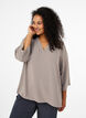 Bluse mit 3/4-&Auml;rmeln, Beige, Model image number 0